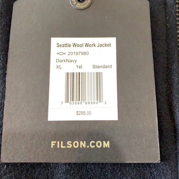 Seattle Wool Work Jacket Dark Navy - Picture 7 of 7